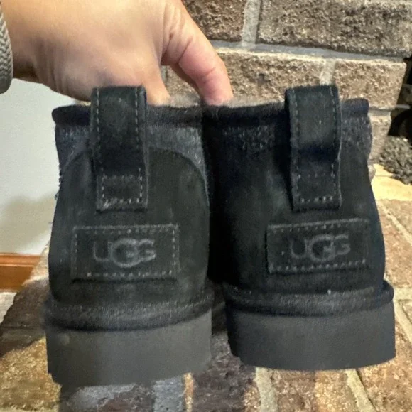 UGG Womens Classic Ultra Mini Biarritz Boot Grey/Gray size us 6 - Picture 4 of 16